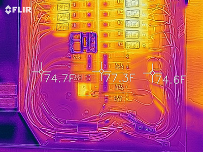 Infrared Image of service panel
